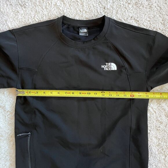 The North Face Fleece Crewneck Black Tekware Size Small Hiking Running Winter - Picture 11 of 12